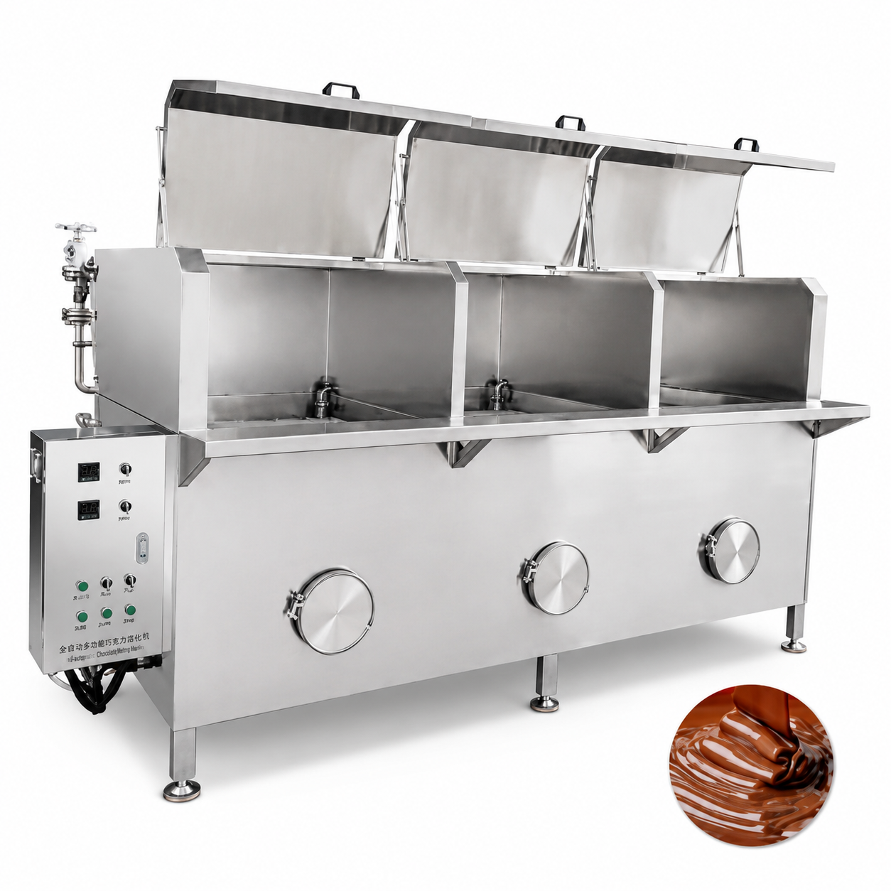 WNJ Industrial Cocoa Liquor Melting Tank for Chocolate Production with 304 Stainless Steel Heating System