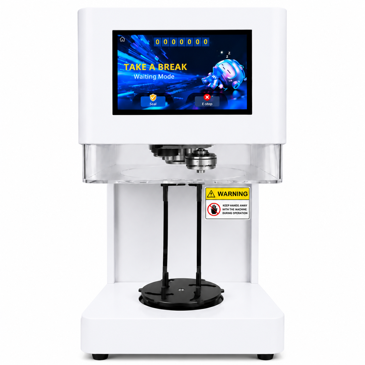 WNJ-007 Automatic Can Sealing Machine for Food Packaging | 30-100mm Diameter Container Sealer with Touch Screen Control