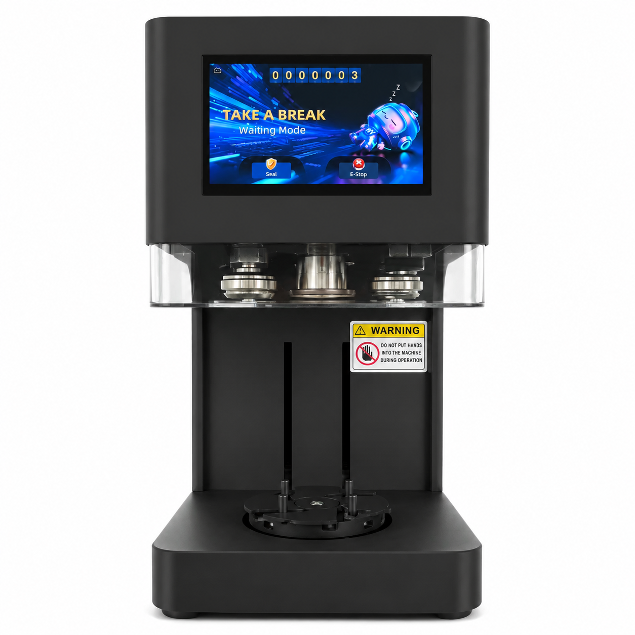 WNJ-007 Automatic Can Sealing Machine for Food Packaging | 30-100mm Diameter Container Sealer with Touch Screen Control