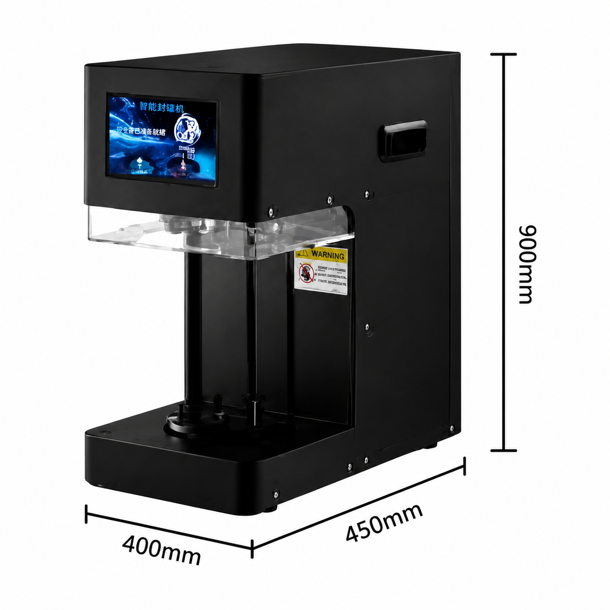 WNJ-007 Automatic Can Sealing Machine for Food Packaging | 30-100mm Diameter Container Sealer with Touch Screen Control