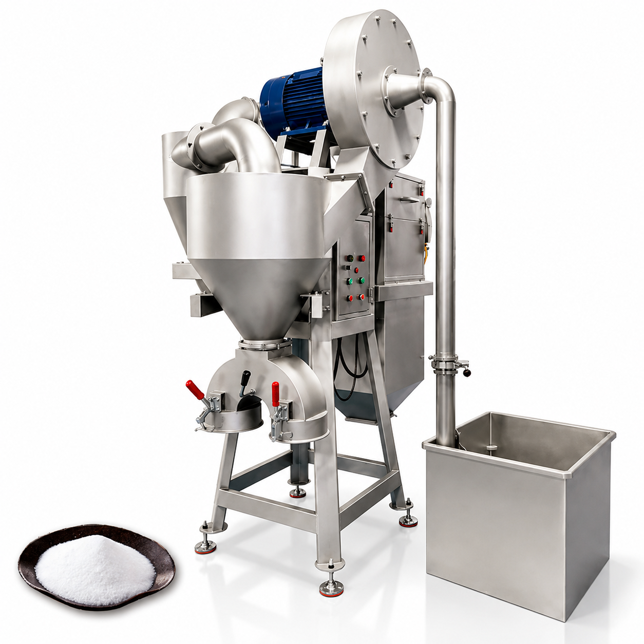 WNJ Industrial Dust-Free Sugar Pulverizer Machine for Confectionery, Bakery & Food Powder Processing